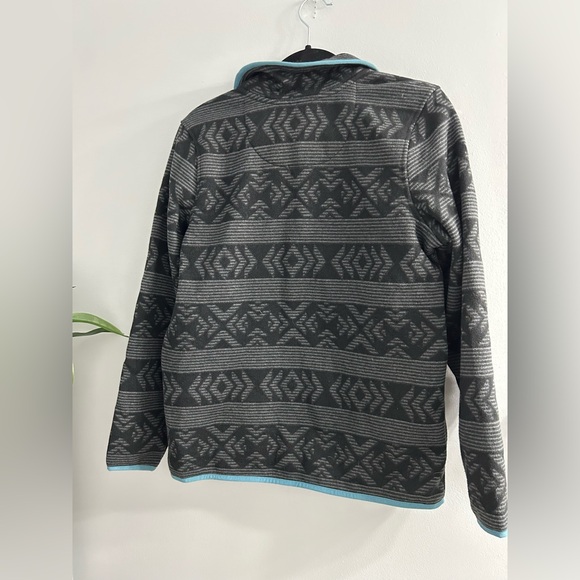 LL Bean Aztec print T Snap  Pullover - Picture 3 of 7